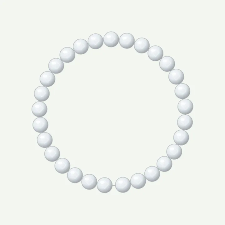 All diamond: diamond-colour bead bracelet design
