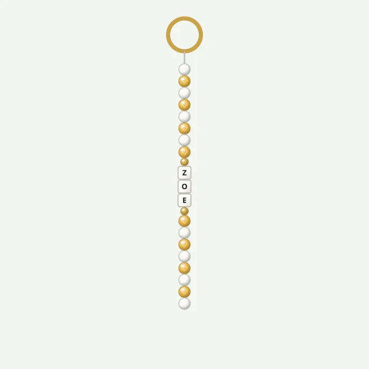 Sunny name charm: beaded bag charm ideas