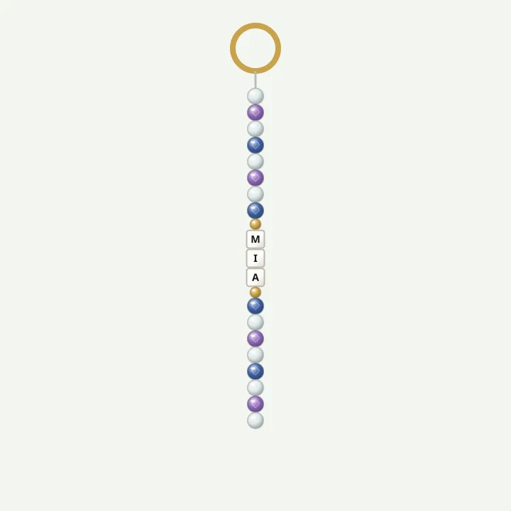 Night sky: beaded bag charm ideas
