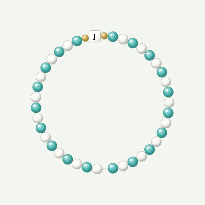 Tiny initial: beaded anklet ideas