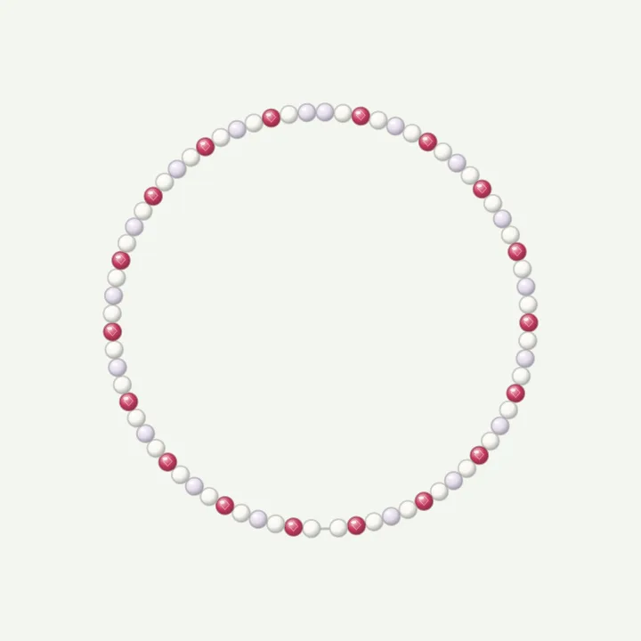 Sweet pinks: beaded name necklace ideas