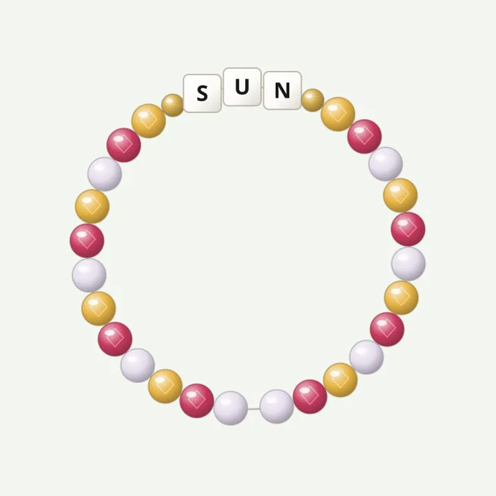 Sunset: clay bead bracelet ideas
