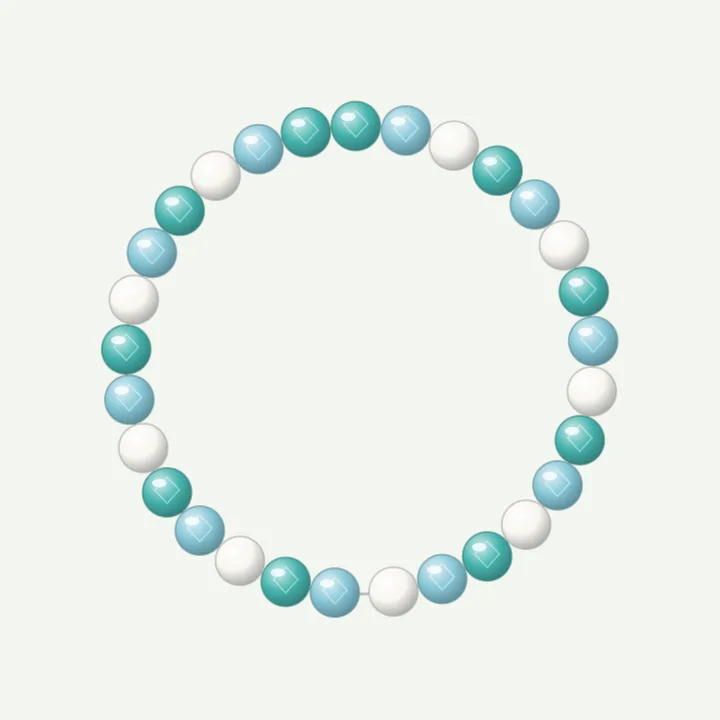 Ocean: clay bead bracelet ideas