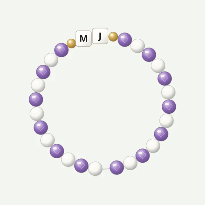Two initials: friendship bracelet ideas