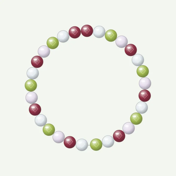 Four birth months: grandma birthstone bracelet