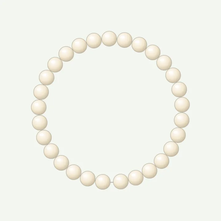 All pearl: pearl-colour bead bracelet design