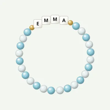 March birthstone bracelet