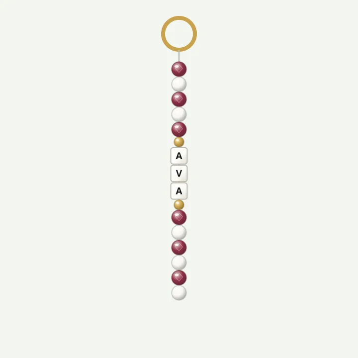 Berry name: beaded name keychain ideas