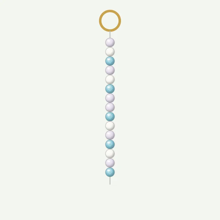 Pastel: beaded name keychain ideas
