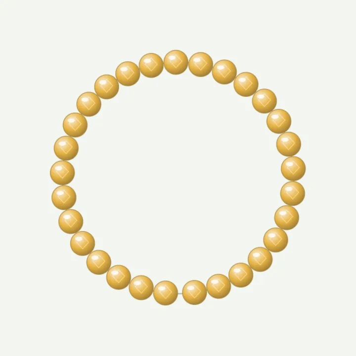 All citrine: citrine-colour bead bracelet design