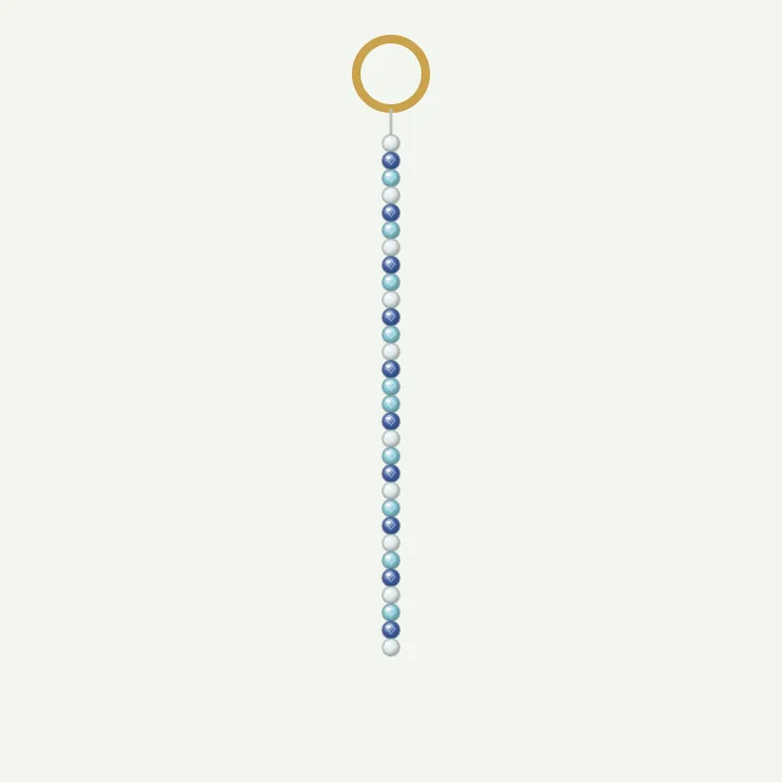Blue mix: beaded phone strap ideas